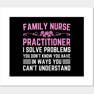 Funny Appreciation Day Family Nurse Practitioner Graduation Posters and Art